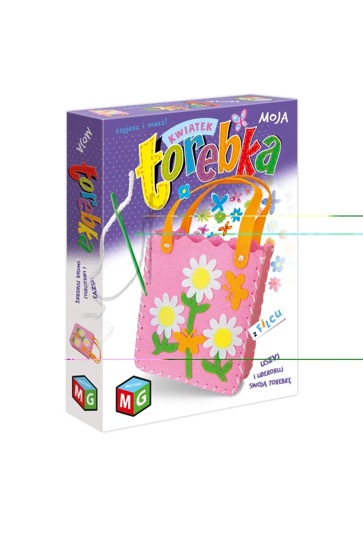 Moja torebka z filcu Kwiatek