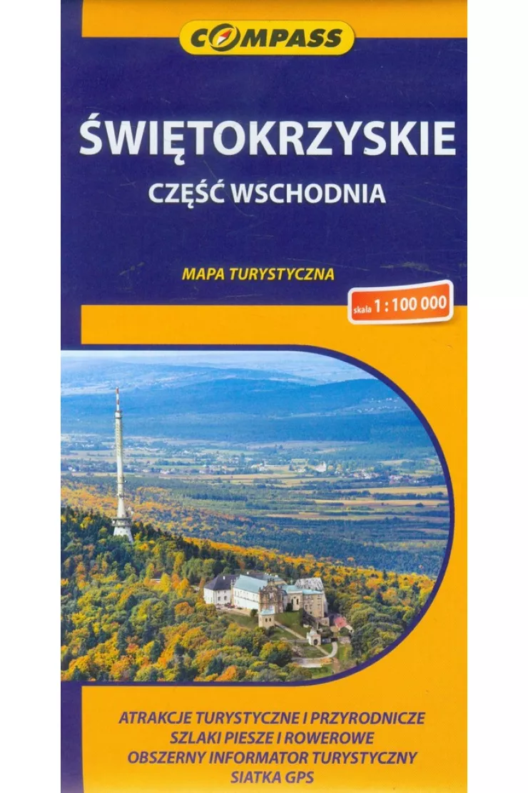 Mapa turystyczna Świętokrzyskie. Część wschodnia 1:100 000 miniaturka