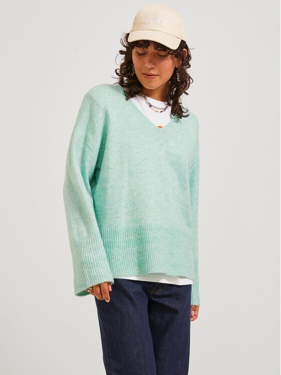 JJXX Sweter Lica 12246506 Zielony Regular Fit