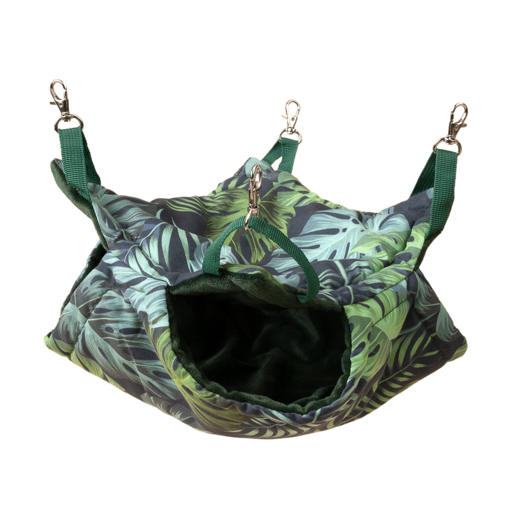 TIAKI Jungle Collection, hamak dla małych zwierząt - Rozmiar S: ok. dł. 35 x szer. 35 cm miniaturka