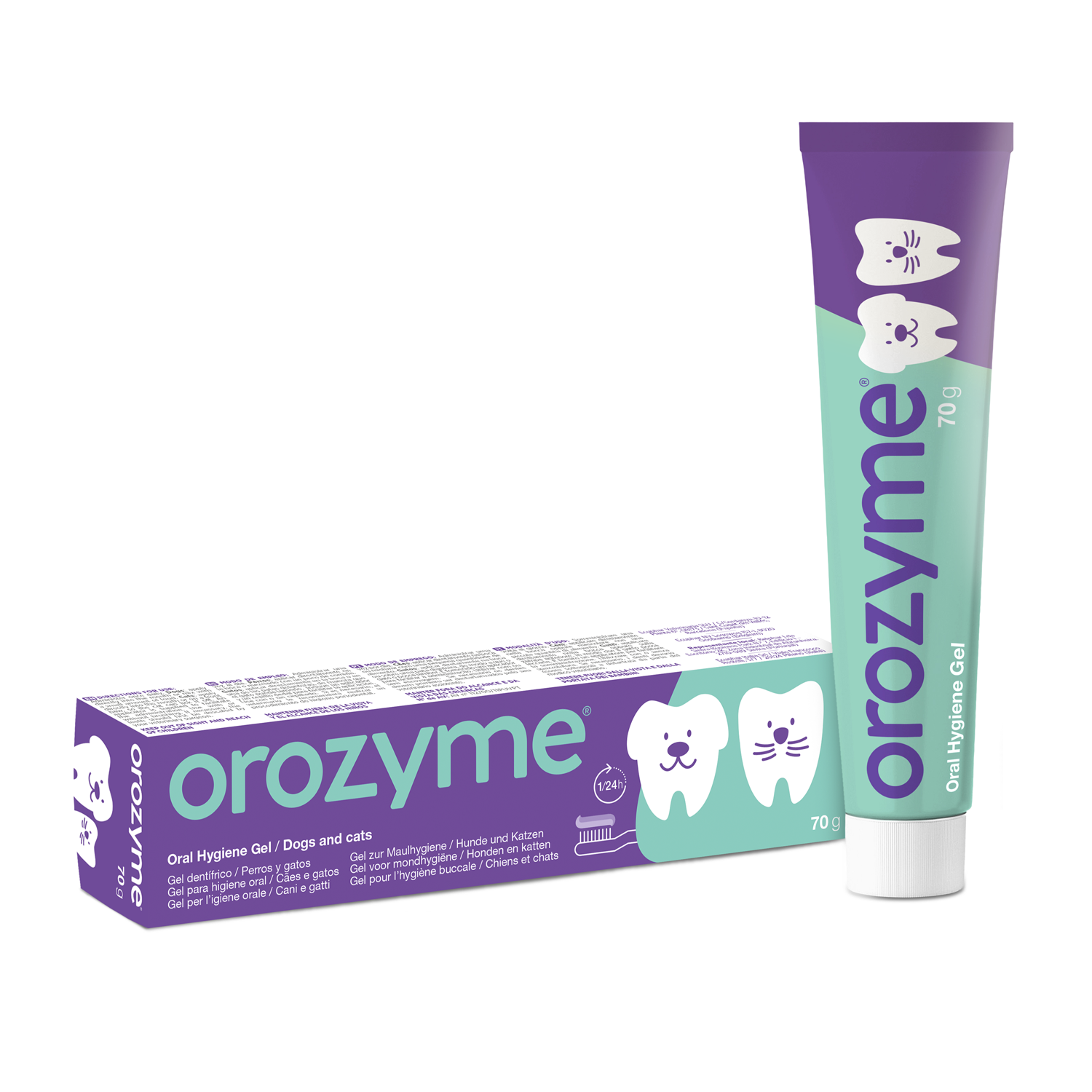 Orozyme pasta do zębów w żelu, dla psów i kotów - 2 x 70 g