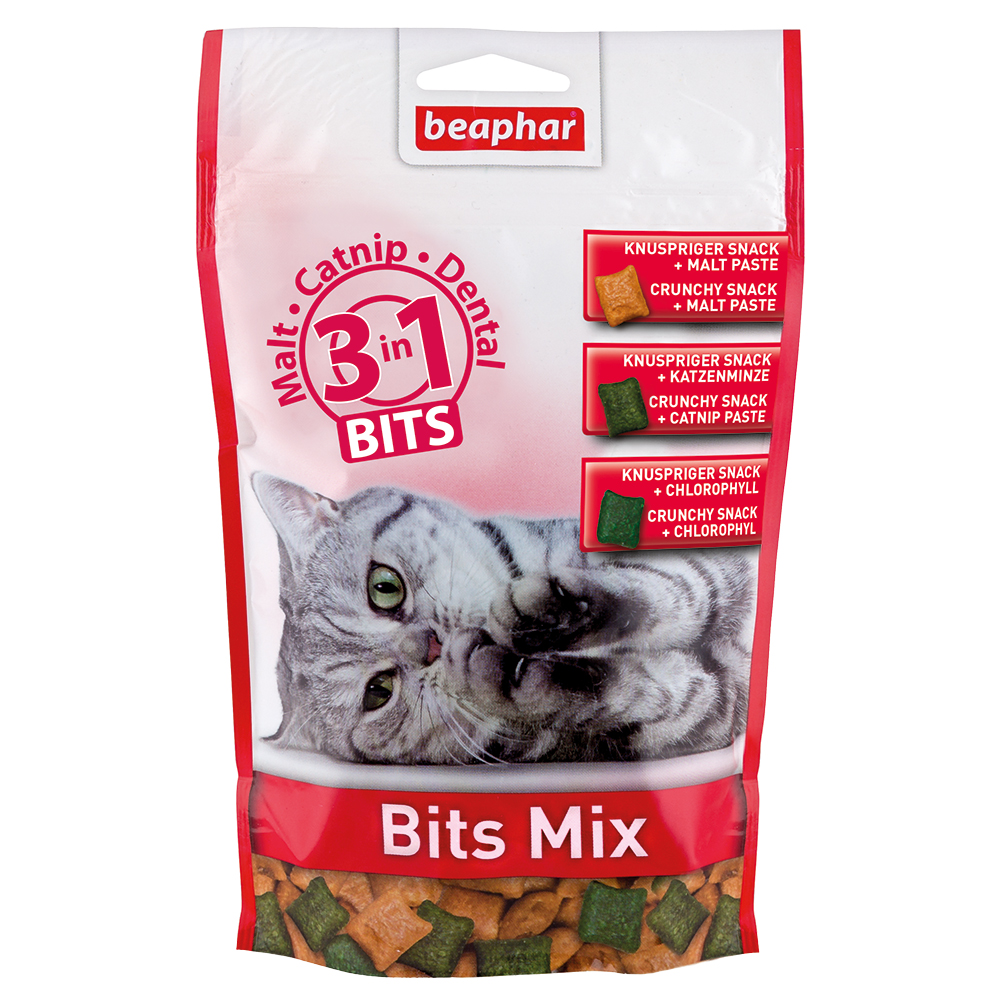 beaphar Bits Mix, przekąska do pielęgnacji zębów - 150 g miniaturka
