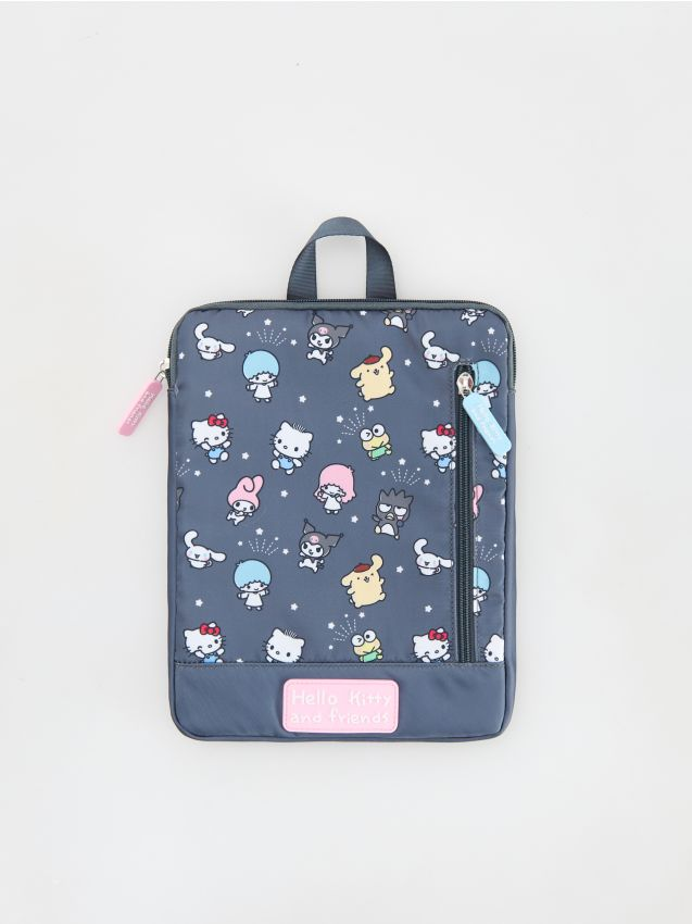 Reserved - Torba na tablet Hello Kitty and friends - ciemnoszary