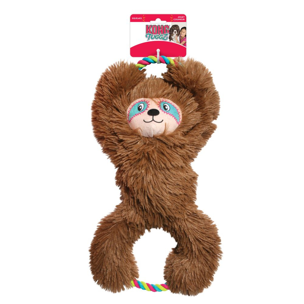 KONG Tuggz™ Leniwiec, brązowy - XL: dł. x szer. x wys.: ok. 42 x 23 x 11 cm