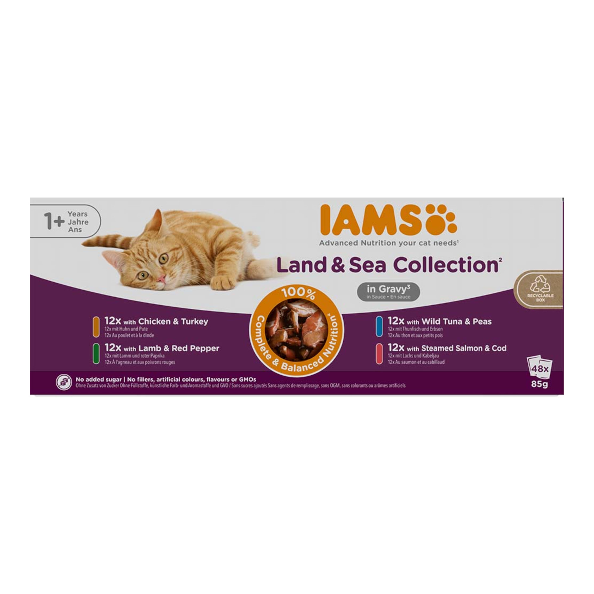 IAMS Adult Delights - Pakiet mieszany w sosie, 48 x 85 g