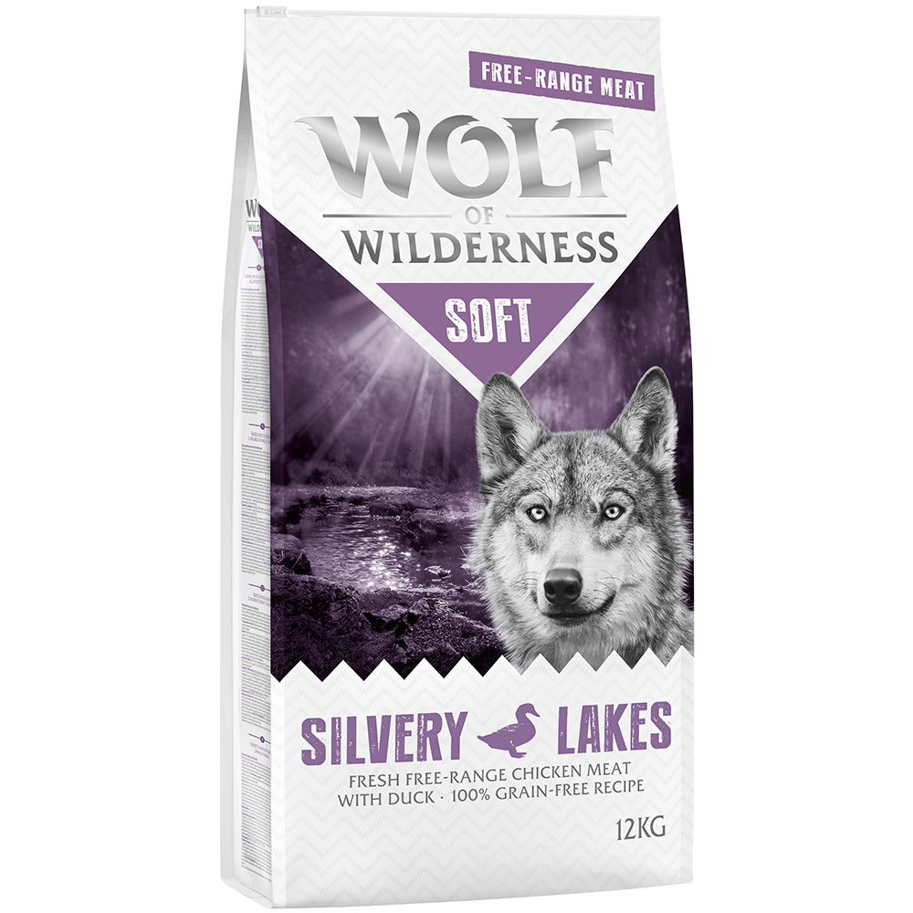 Wolf of Wilderness "Soft - Silvery Lakes", kurczak i kaczka z wolnego wybiegu - 12 kg