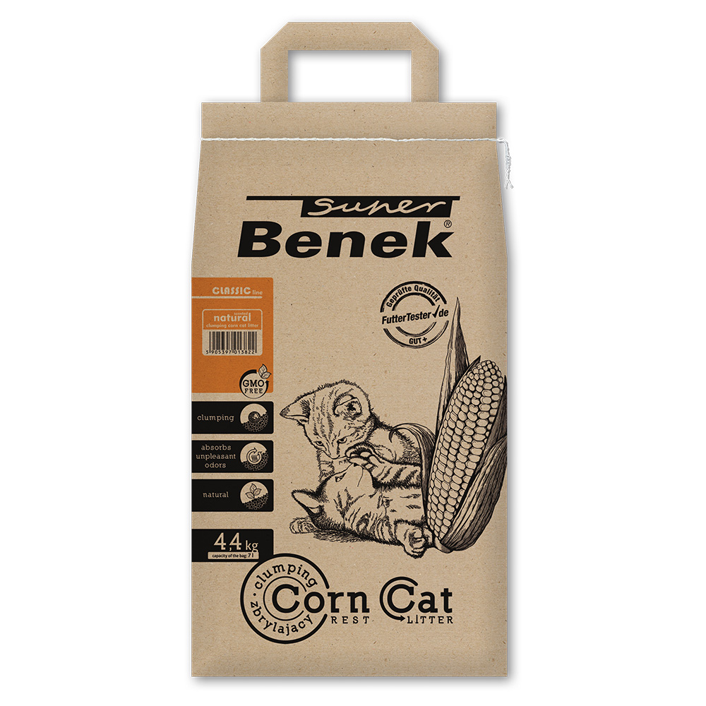 Benek Super CORNCat naturalny żwirek dla kota - 7 l  (ok. 4,4 kg) miniaturka
