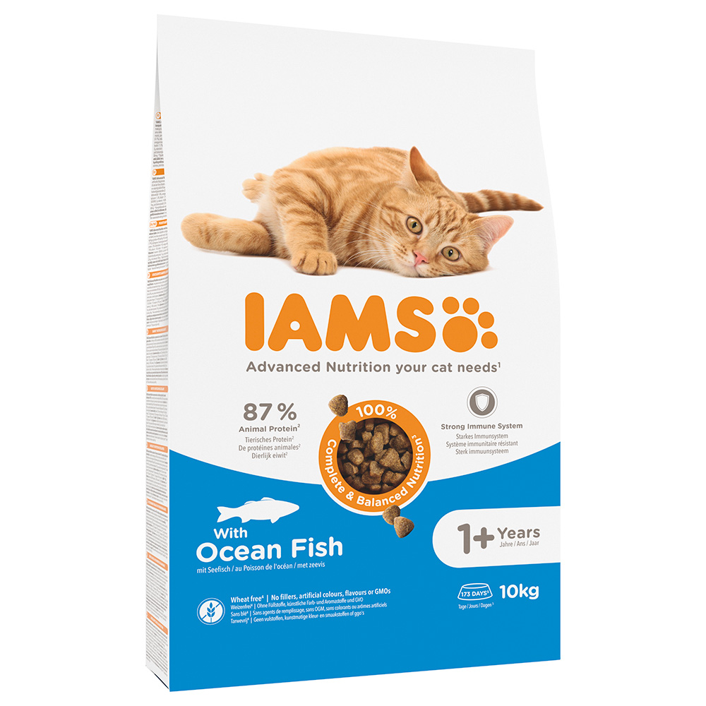 IAMS Advanced Nutrition Adult Cat, z rybami morskimi - 10 kg