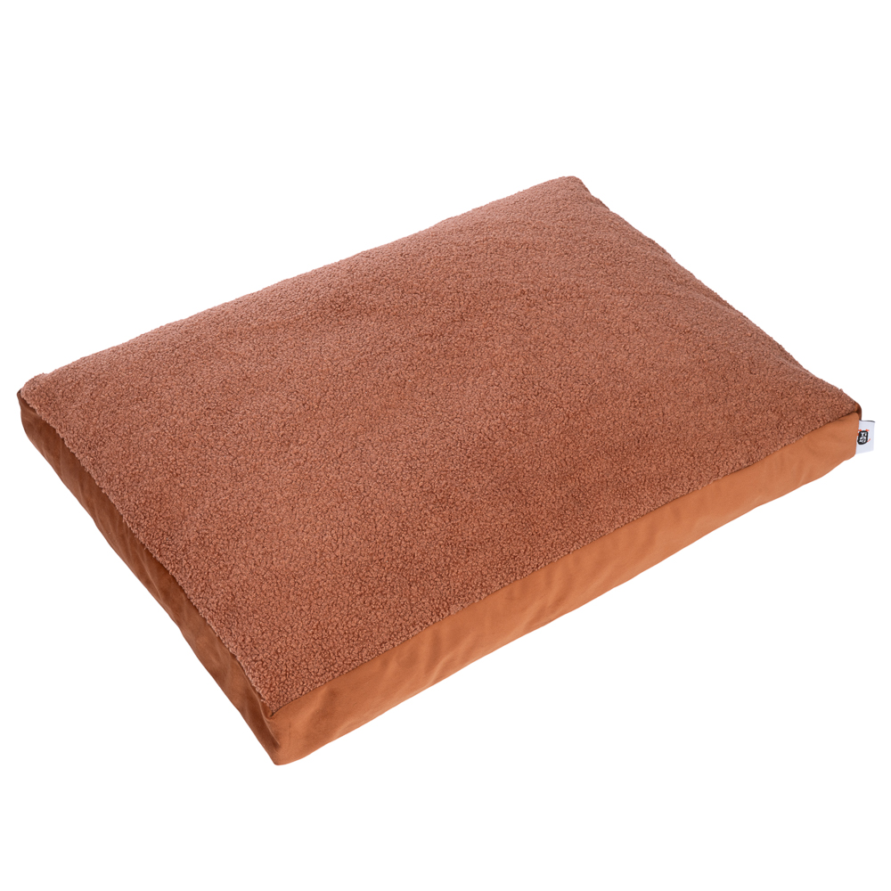 TIAKI materac dla psa Teddy, miedziany - Rozmiar M (dł. x szer. x wys.): 70 x 50 x 10 cm