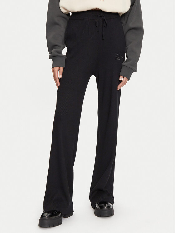 Karl Kani Spodnie dresowe 61030022 Czarny Relaxed Fit