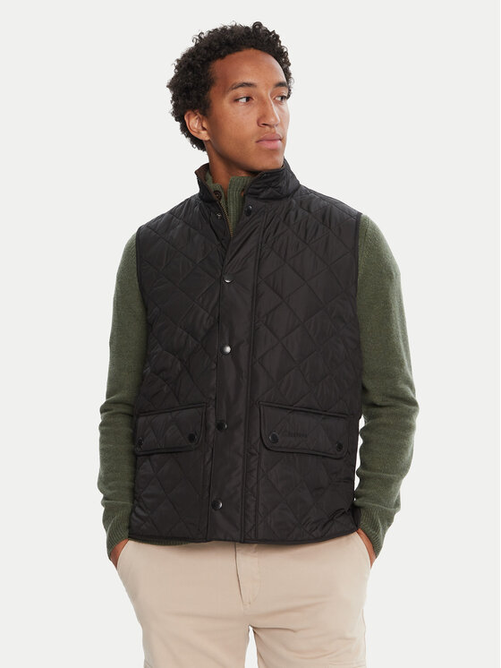 Barbour Kamizelka MGI0245BK11 Czarny Regular Fit