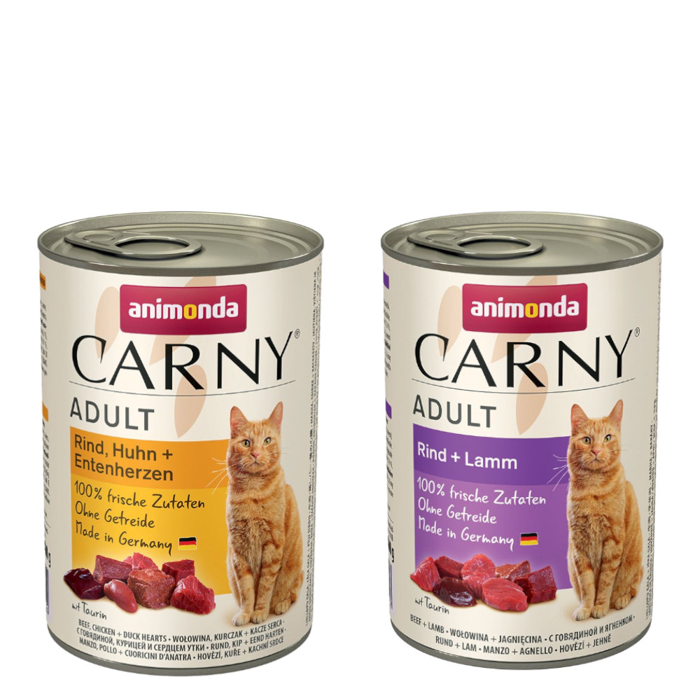 Megapakiet animonda Carny Adult, 24 x 400 g - Pakiet mieszany (2 smaki)