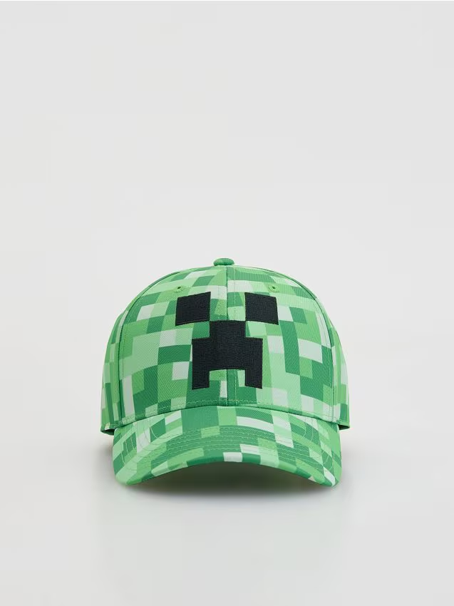 Reserved - Czapka z daszkiem Minecraft - zielony