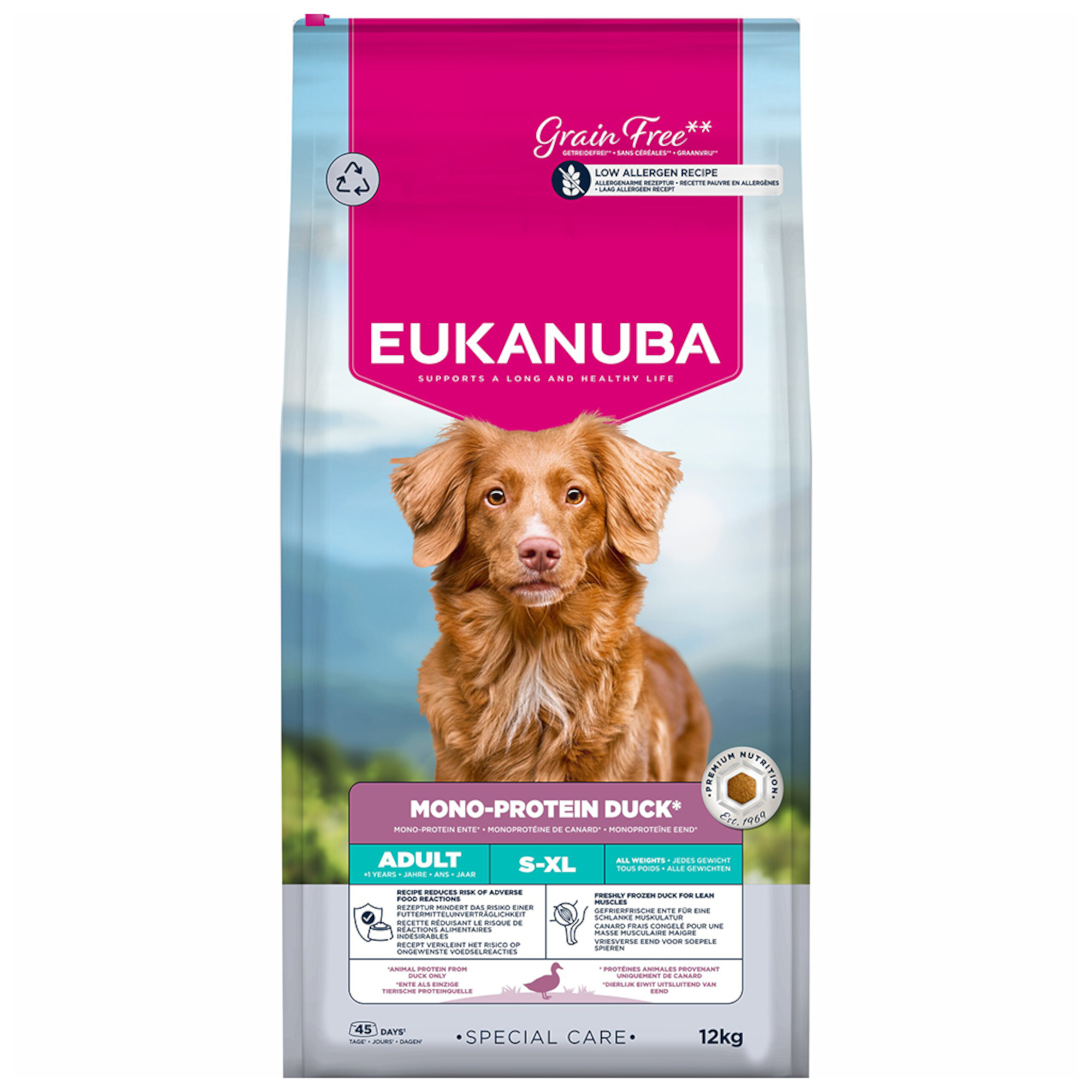 Eukanuba Special Care Mono-Protein Adult, kaczka - 12 kg