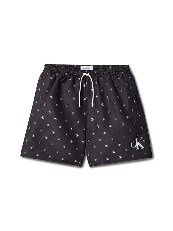 Calvin Klein Swimwear Szorty kąpielowe KV0KV00062 Czarny Regular Fit