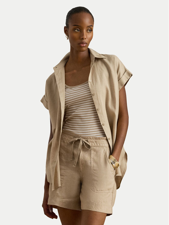 LAUREN RALPH LAUREN Koszula 200699152052 Beżowy Relaxed Fit