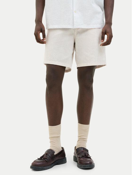 Jack & Jones Szorty materiałowe Stace Summer 12248627 Beżowy Regular Fit