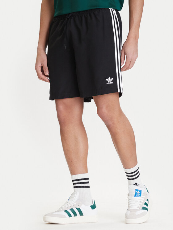 adidas Szorty kąpielowe adicolor 3-Stripes JD0960 Czarny Regular Fit