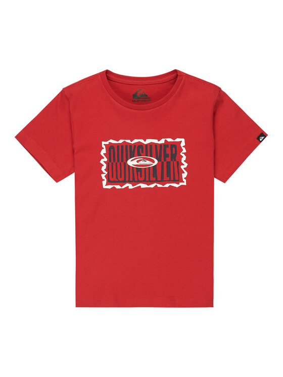 Quiksilver T-Shirt Ev Gotam Foam EQKZT03568 Czerwony Regular Fit