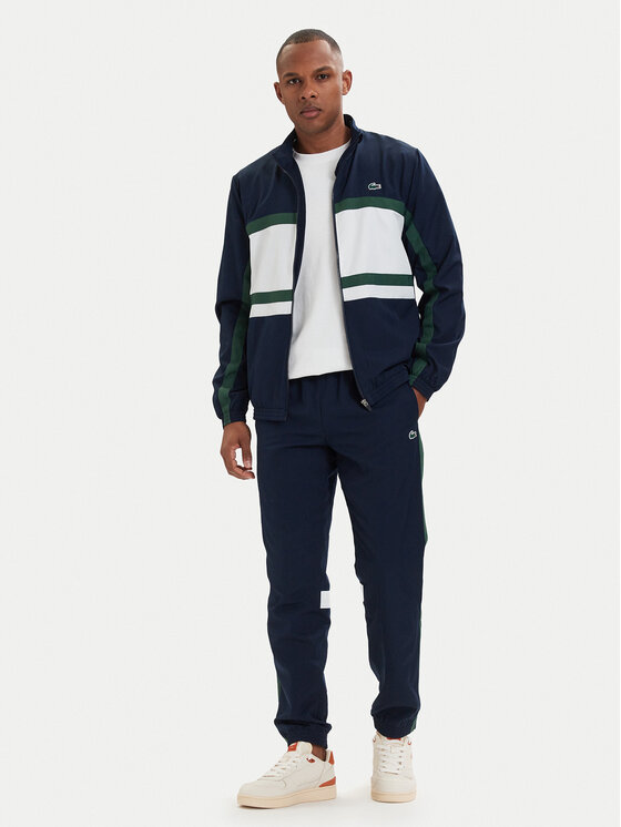 Lacoste Dres WH0226 Granatowy Regular Fit