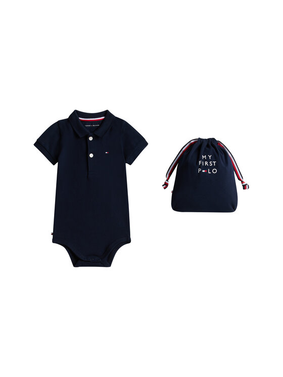 Tommy Hilfiger Body dziecięce Essential KN0KN02372 Niebieski