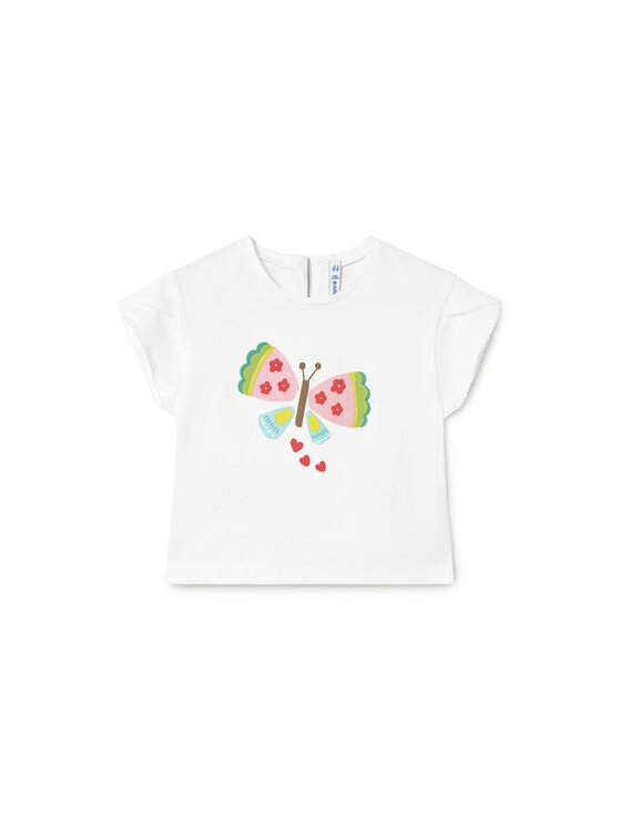 Mayoral T-Shirt 1087 Biały Regular Fit