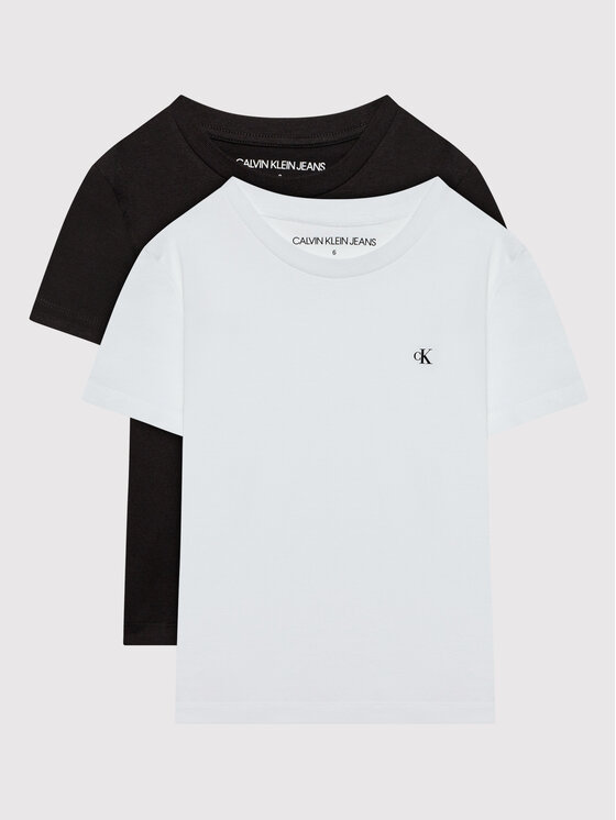 Calvin Klein Jeans Komplet t-shirtów Monogram IB0IB01093 Biały Regular Fit