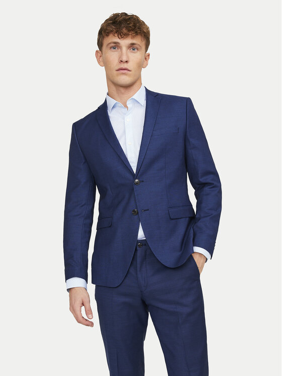Jack & Jones Marynarka Solaris 12141107 Niebieski Slim Fit miniaturka