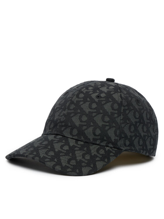Calvin Klein Czapka z daszkiem Logo Jacquard LV04G5066G Czarny