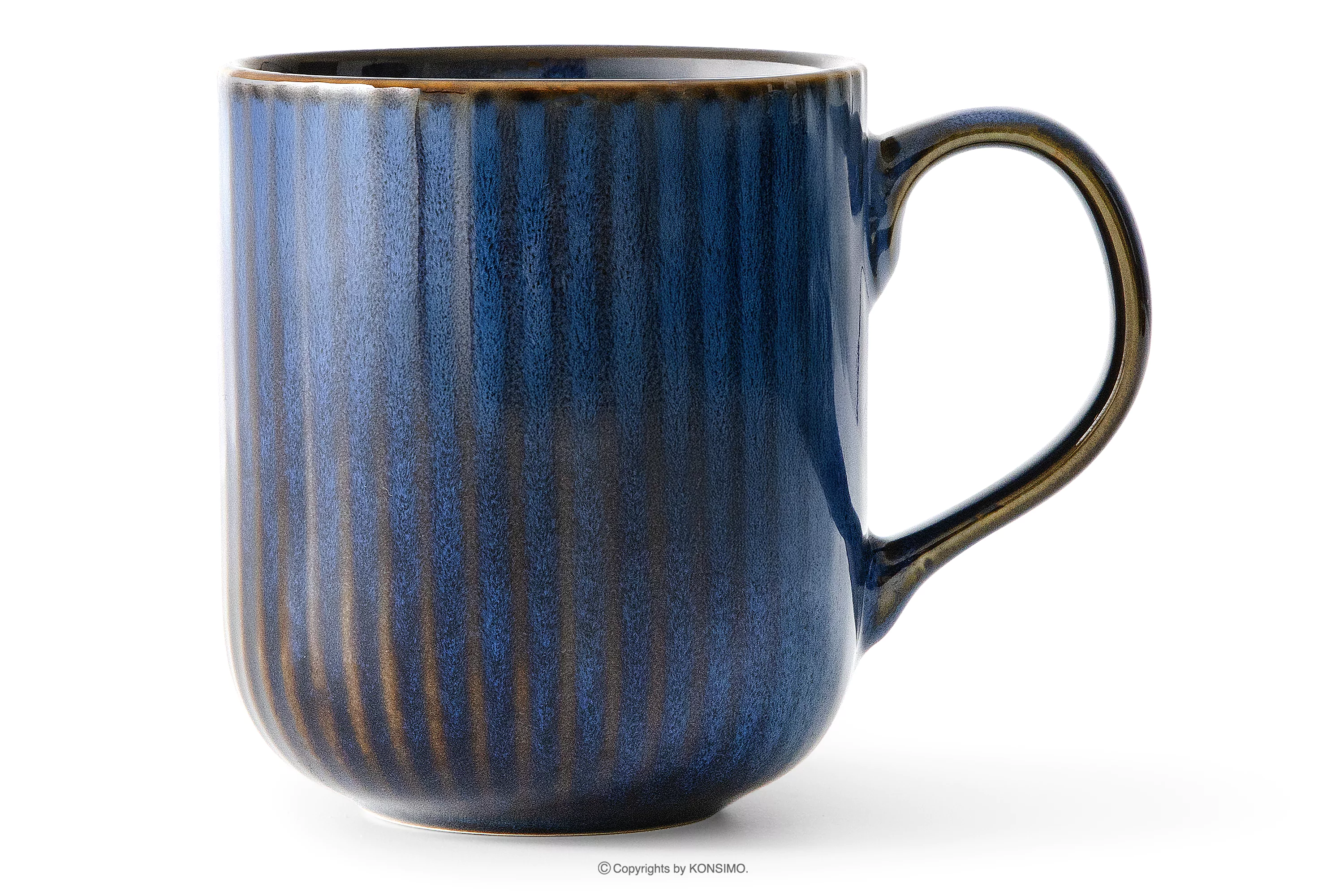 Kubek porcelana reaktywna granatowy AD STRIPES miniaturka