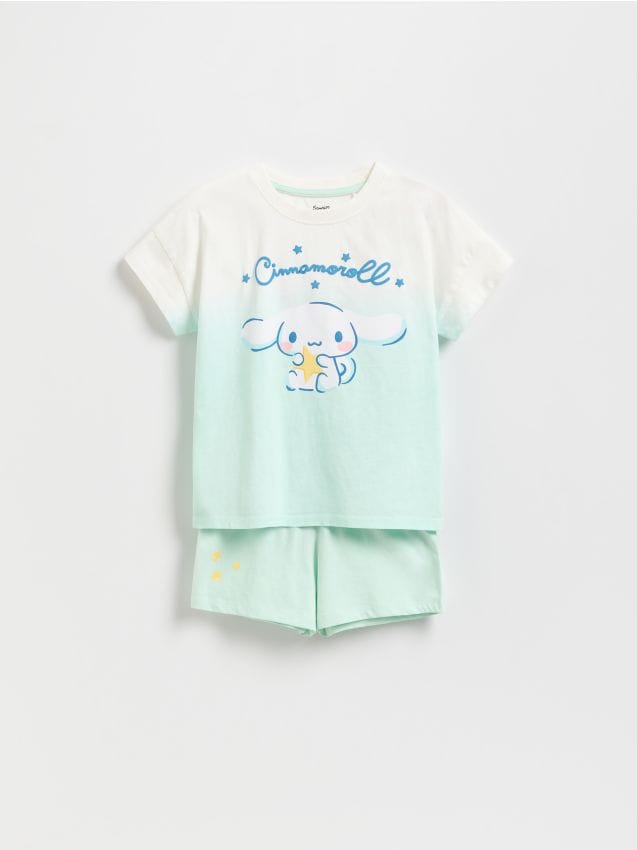 Reserved - Dwuczęściowa piżama Cinnamoroll - złamana biel