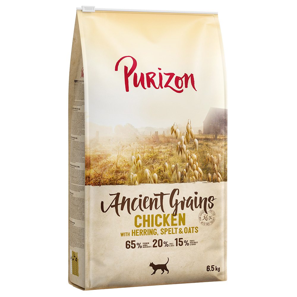 Dwupak Purizon karma dla kota, 2 x 6,5 kg - Adult, kurczak z rybą - prazboża