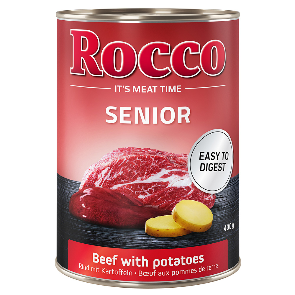 Megapakiet Rocco Senior, 24 x 400 g - Wołowina z ziemniakami