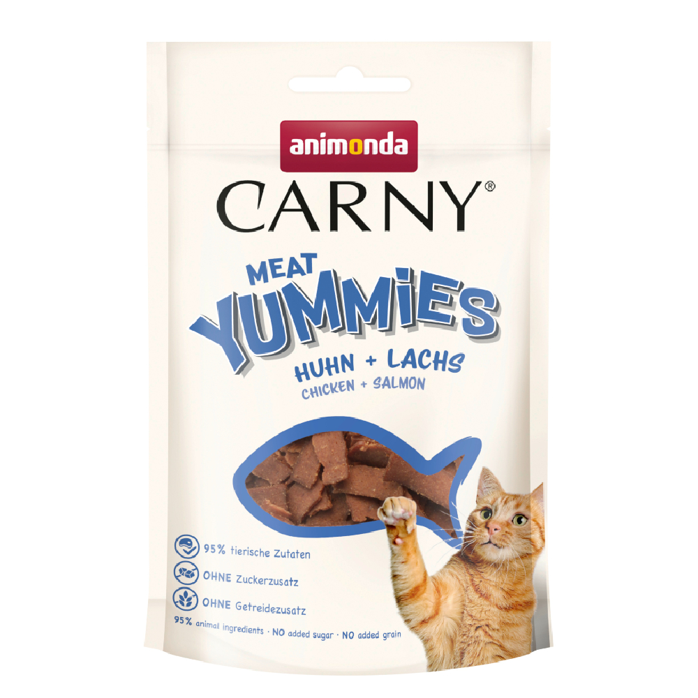 animonda Carny Adult Meaty Strips - Kurczak + łosoś, 50 g