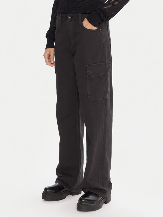G-Star Raw Spodnie materiałowe Judee D24673-E078 Czarny Relaxed Fit