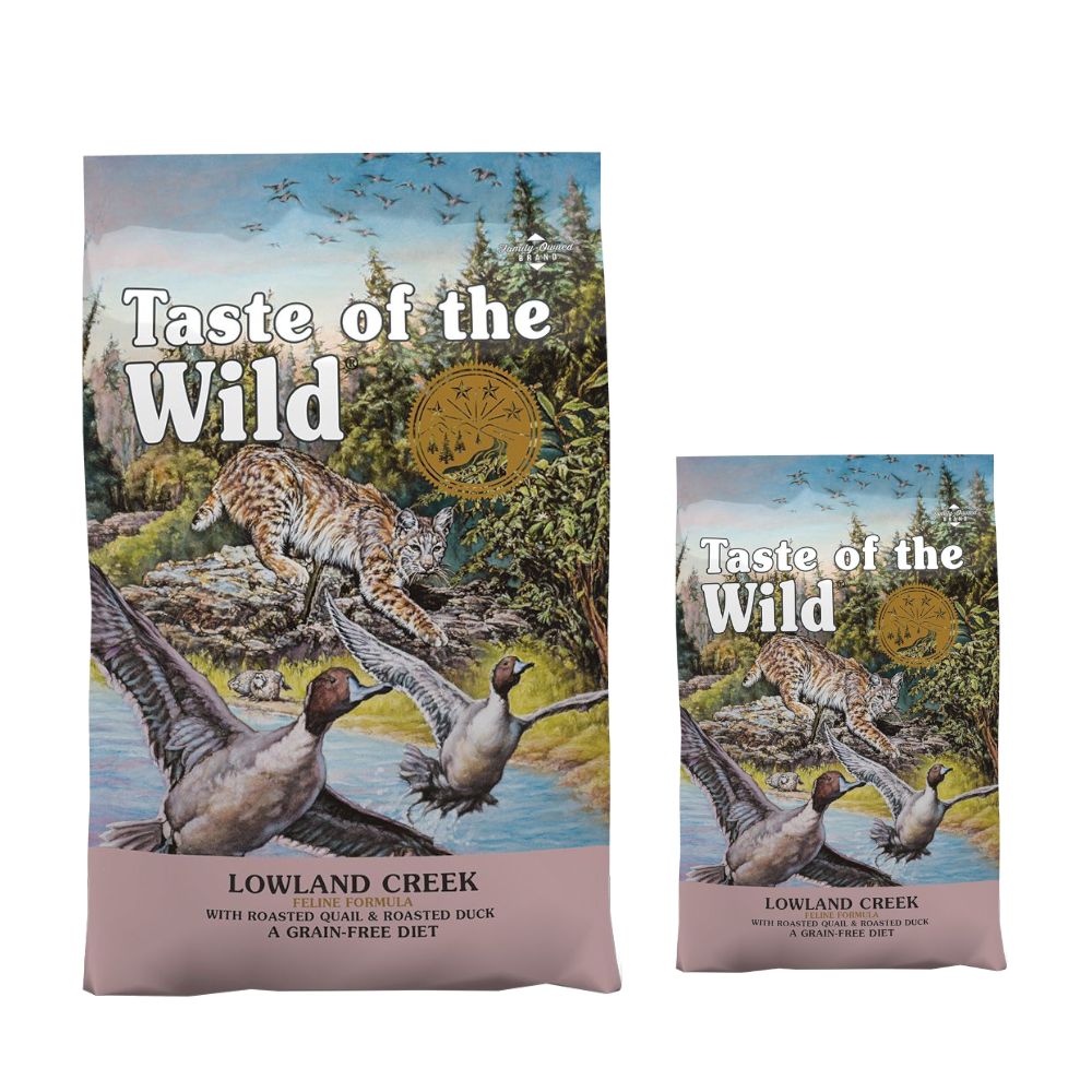 6,6 + 2 kg gratis! Taste of the Wild, karma sucha dla kota, 8,6 kg - Lowland Creek Feline