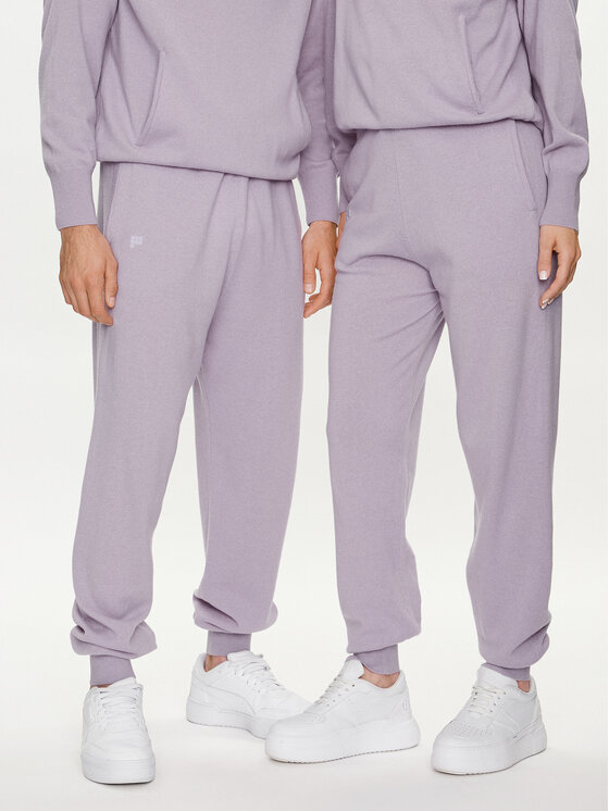 Pangaia Spodnie dresowe Archive Recycled Cashmere Fioletowy Loose Fit