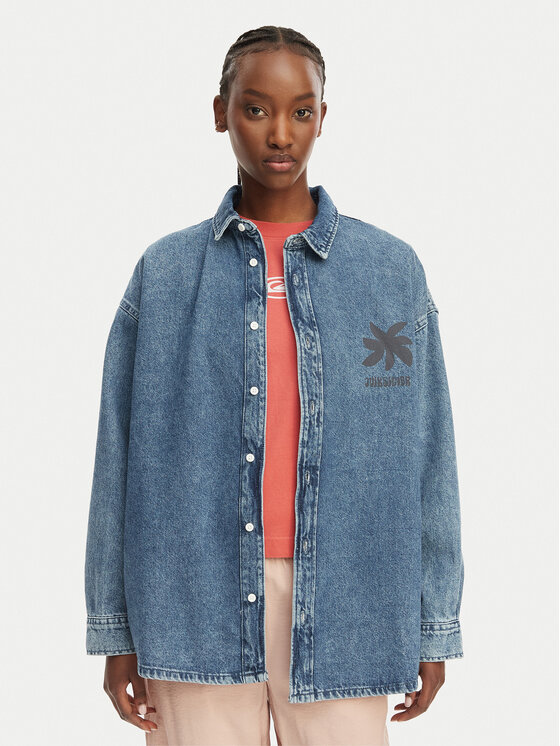 Quiksilver Koszula jeansowa Rahmat  EQWWT03150 Niebieski Regular Fit