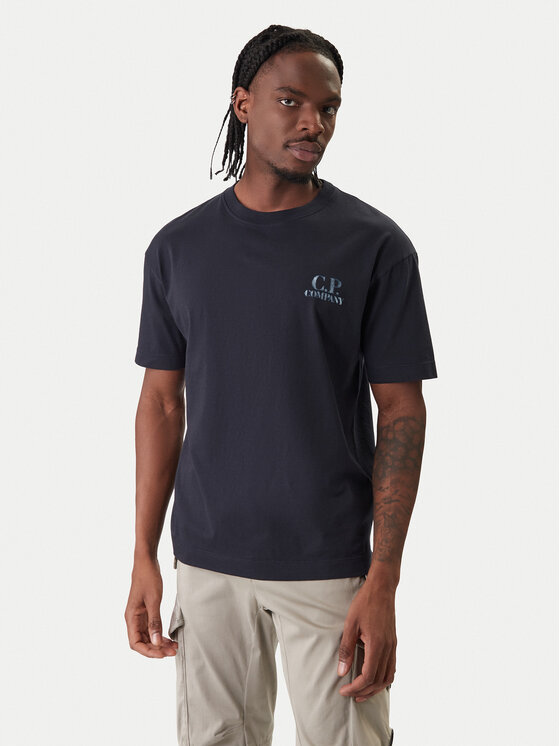 C.P. Company T-Shirt 20CMTS143A110579W Granatowy Regular Fit