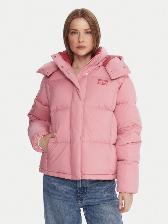 Tommy Jeans Kurtka puchowa Alaska DW0DW21623 Różowy Relaxed Fit