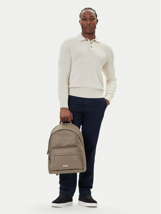 Calvin Klein Plecak Sleek Round LV04D3143G Beżowy