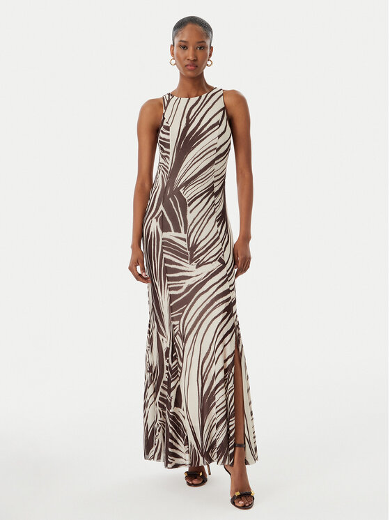 Guess Sukienka wieczorowa W6GK13 K2943 Brązowy Slim Fit