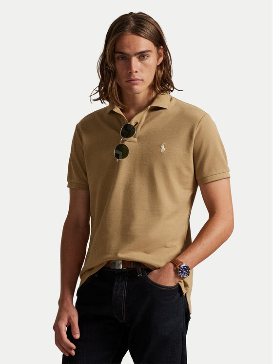Polo Ralph Lauren Polo 710680784332 Beżowy Custom Slim Fit