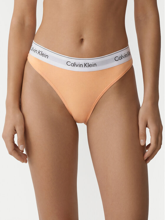 Calvin Klein Underwear Figi brazylijskie LV00QF8522 Pomarańczowy jasny