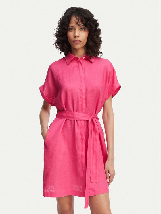 Gant Sukienka koszulowa 4503514 Różowy Relaxed Fit