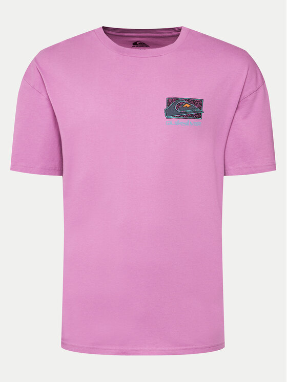 Quiksilver T-Shirt Spin Cycle EQYZT07653 Różowy Regular Fit