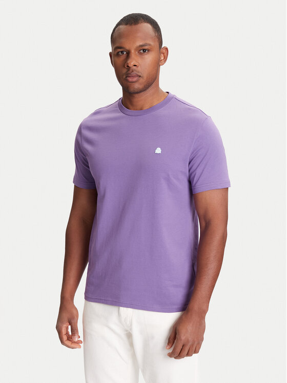 United Colors Of Benetton T-Shirt 3MI5J1AF7 Fioletowy Regular Fit