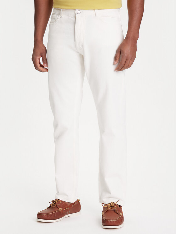 United Colors Of Benetton Jeansy 4RZVUE01W Écru Straight Fit