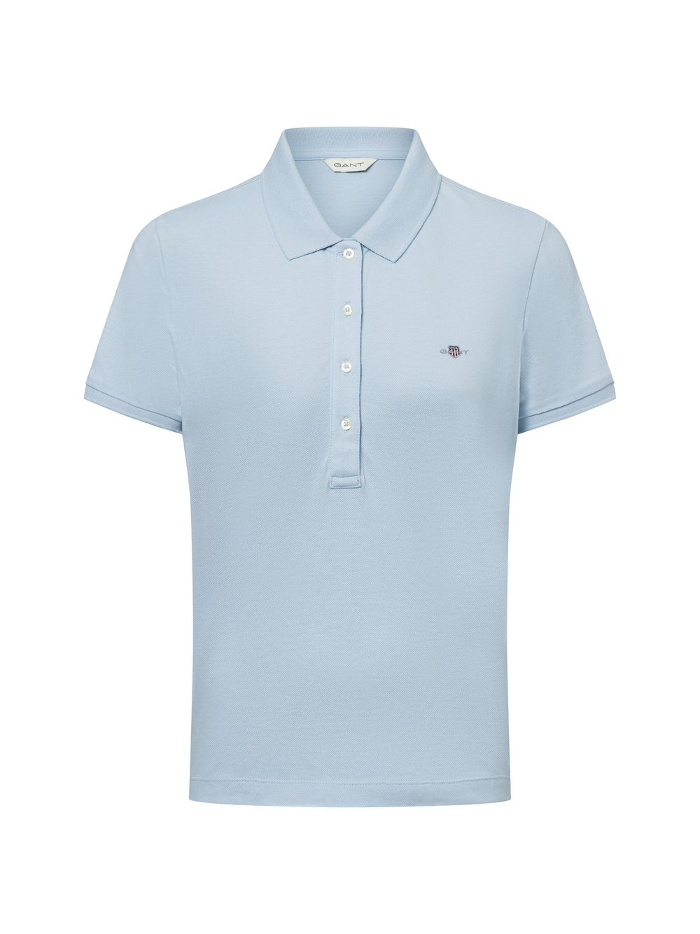 Gant Damska koszulka polo - SLIM SHEILD CAP SLEEVE Kobiety Bawełna niebieski, M