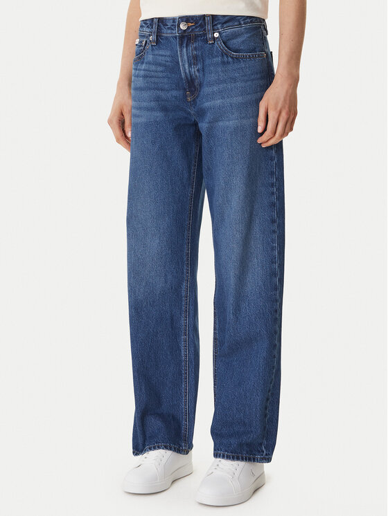 Calvin Klein Jeans Jeansy LV047F682G Niebieski Straight Fit